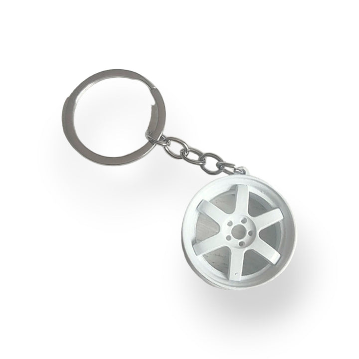 CarStyle 6-spoke rim keychain