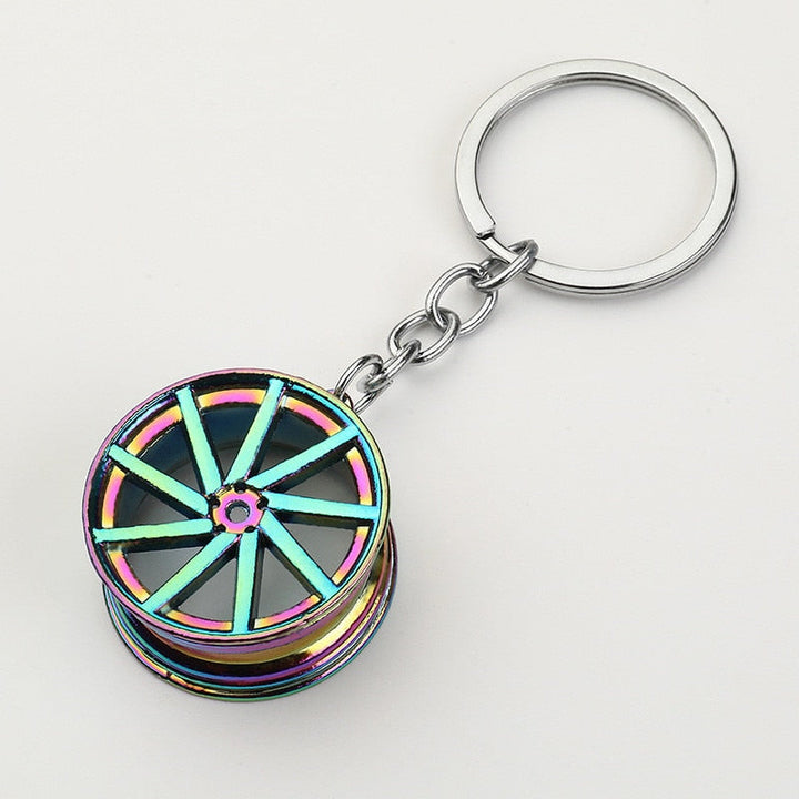 CarStyle multi-spoke rim keychain