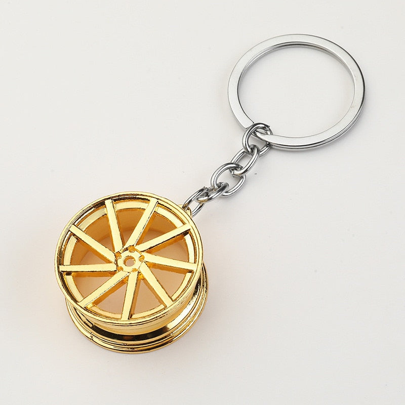 CarStyle multi-spoke rim keychain