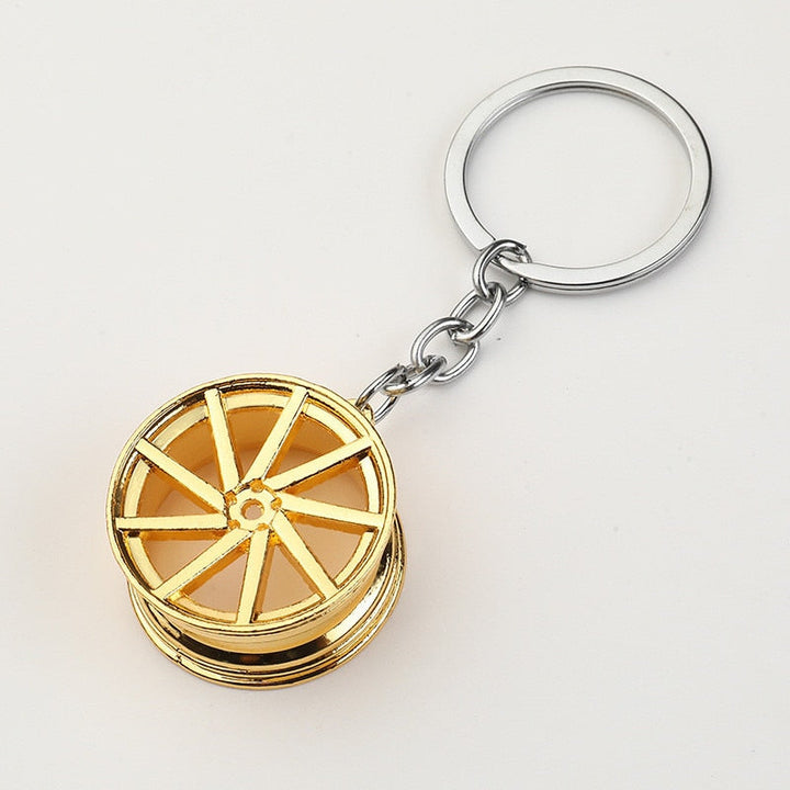 CarStyle multi-spoke rim keychain