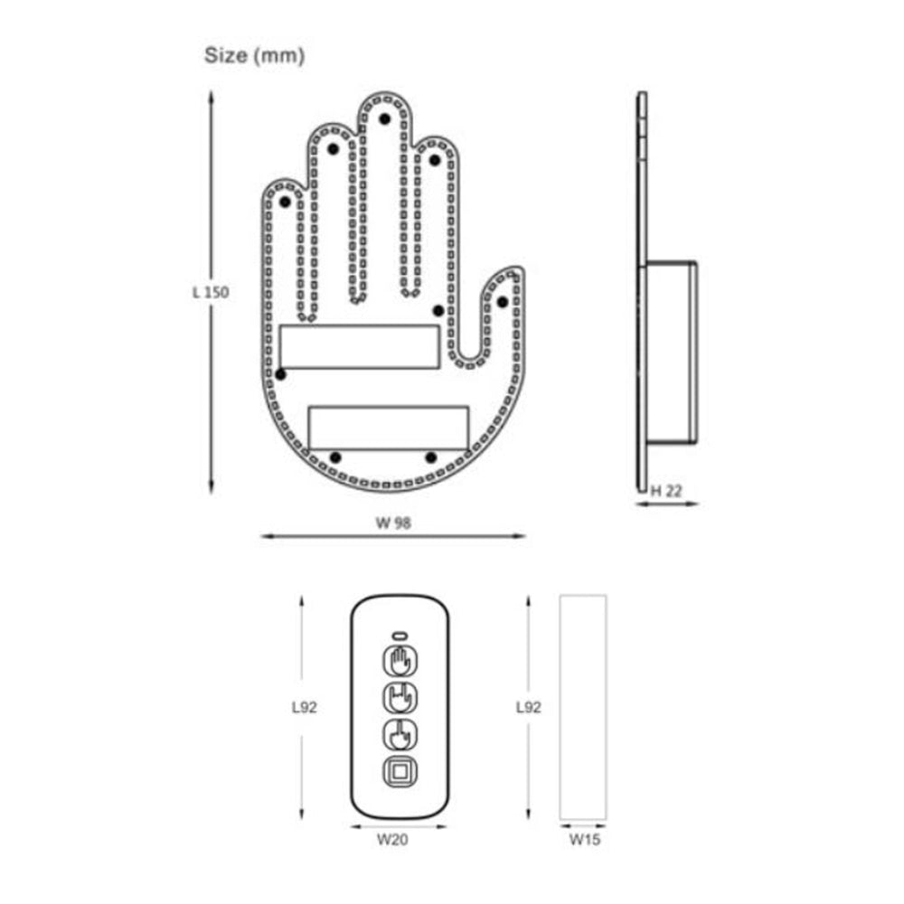 CarStyle LED hand - your sign in the light!