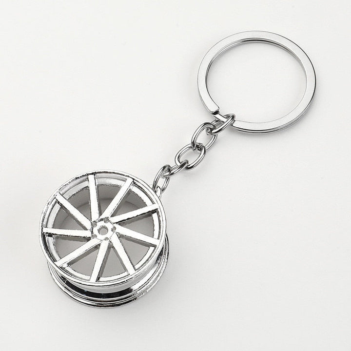 CarStyle multi-spoke rim keychain