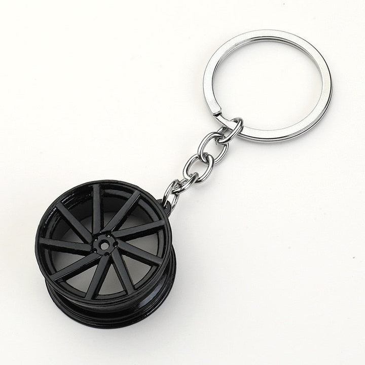 CarStyle multi-spoke rim keychain